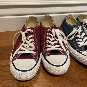 converse Maroon low top